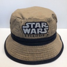 Star Wars Episode 1 Bucket Hat Cap Adult OSFA Beige Blue 100% Cotton  eb-13844431